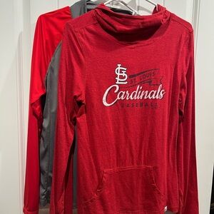 TWO St. Louis Cardinals Women’s Tops SIZE MEDIUM